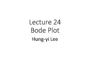 Bode plot