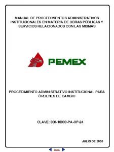 MANUAL DE PROCEDIMIENTOS ADMINISTRATIVOS INSTITUCIONALES EN MATERIA DE