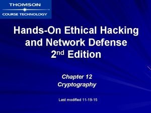 HandsOn Ethical Hacking and Network Defense nd 2
