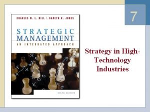 7 Strategy in High Technology Industries Overview Technology