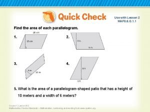 Use with Lesson 2 MAFS 6 G 1