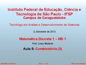 Instituto Federal de Educao Cincia e Tecnologia de