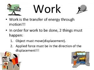 Is work a transfer of energy