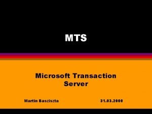 Oracle services for microsoft transaction server