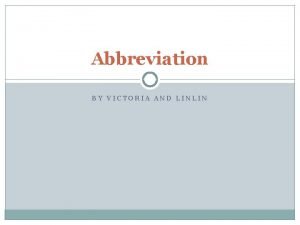 Vic abbreviation