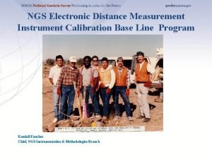 NGS Electronic Distance Measurement Instrument Calibration Base Line