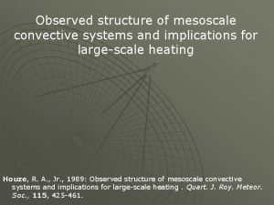 Observed structure of mesoscale convective systems and implications