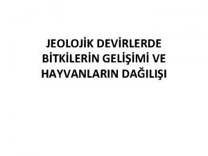 Antropozoik zaman Antropozoik zaman