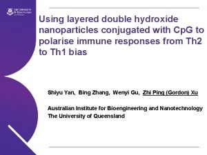 Using layered double hydroxide nanoparticles conjugated with Cp