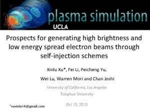 Prospects for generating high brightness and low energy