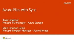 Azure file syncpreview