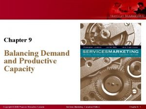 Balancing demand and productive capacity