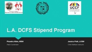 Dcfs stipend program