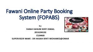 Party reservation system