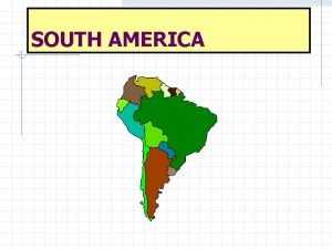 South america map regions