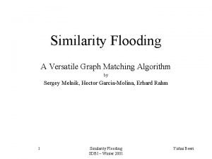 Similarity flooding