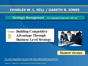 CHARLES W L HILL GARETH R JONES Strategic