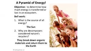 Kinetic energy pyramid