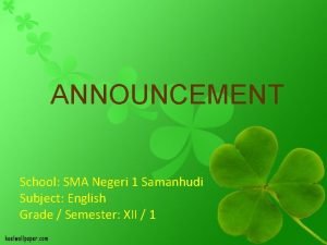 Social function announcement Social function announcement