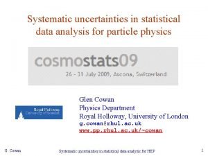 Systematic uncertainties in statistical data analysis for particle