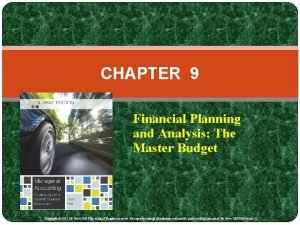 Chapter 9 financial management