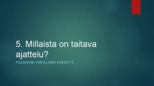 Taitava ajattelu