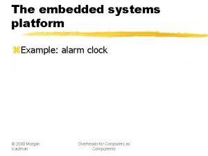 Alarm clock class diagram