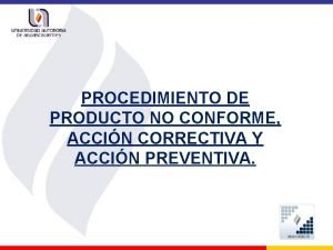 Procedimiento producto no conforme