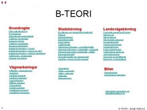 Enkelriktad trafik