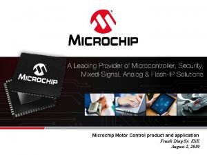 Microchip motor control library