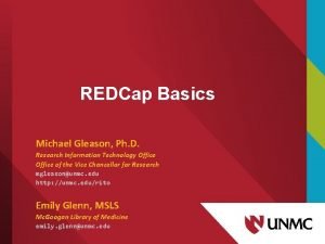 Unmc redcap