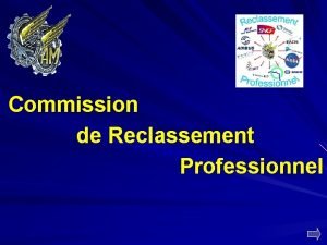 Commission de Reclassement Professionnel Au sein du Conseil