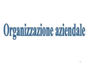 1 INFORMAZIONI Orario lezioni Gioved Aula Magna Ore