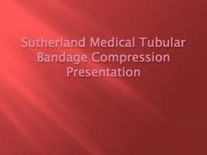 Classification of bandages