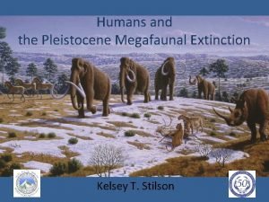 Humans and the Pleistocene Megafaunal Extinction Kelsey T