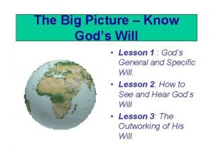 God's big picture diagram
