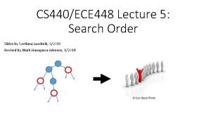 CS 440ECE 448 Lecture 5 Search Order Slides