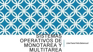 Sistema operativo monotarea