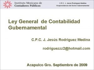 Contabilidad gubernamental