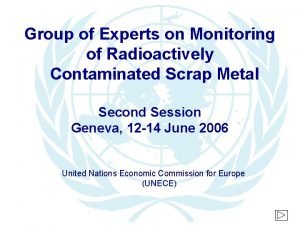 Group of Experts on Monitoring of Radioactively Contaminated