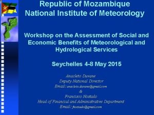 Mozambique national institute of meteorology