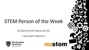 Stem person of the week
