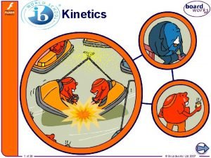 Kinetics 1 of 39 Boardworks Ltd 2007 2