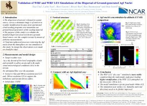 Validation of WRF and WRF LES Simulations of