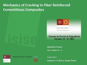 Mechanics of Cracking in Fiber Reinforced Cementitious Composites
