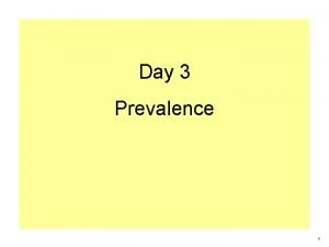 Calculate prevalence rate