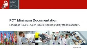 Pct minimum documentation