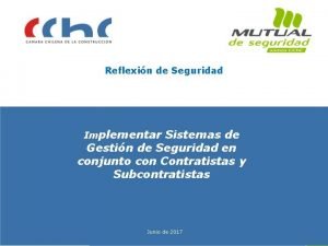 Reflexin de Seguridad Implementar Sistemas de Gestin de