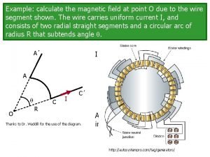 Find the magnetic field at point o