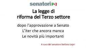 La legge di riforma del Terzo settore dopo